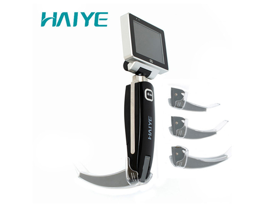 Havayolu Entübasyonu Şarj Edilebilir Tıbbi Video Laringoskop Tam Görünümlü LCD Ekran