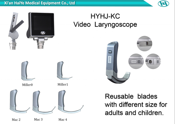 1280*720px Taşınabilir Haiye Video Laringoskop USB Çıkışı